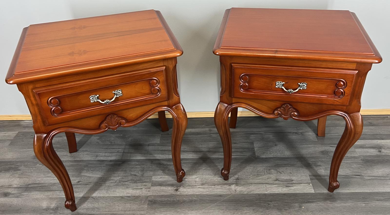 Pair of French Vintage Nightstands / Bedside Tables (1 of 10)