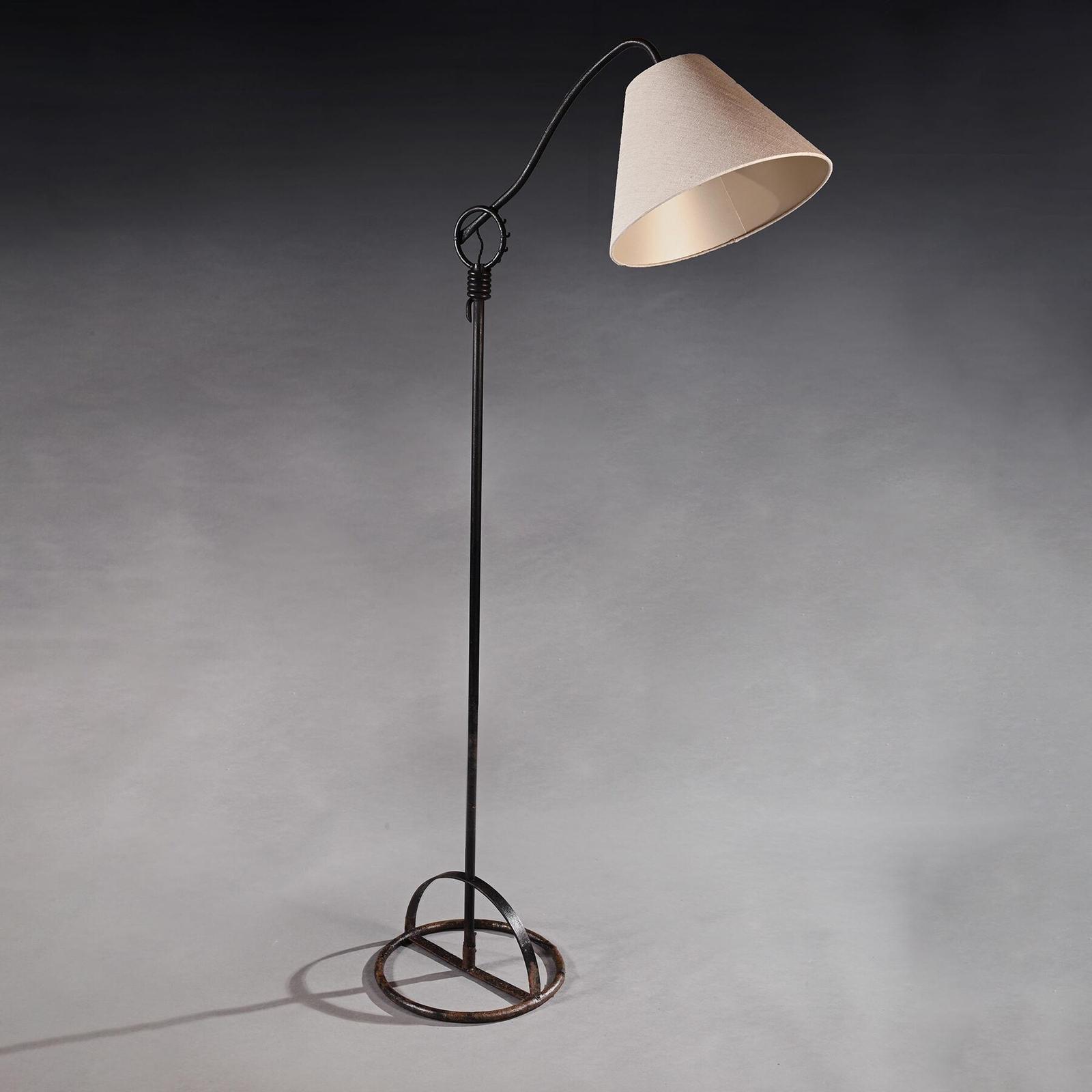 Wrought Iron Floor Lamp in the Manner of Jean Royère (1 of 4) Wrought Iron Floor Lamp in the Manner of Jean Royère (1 of 4)