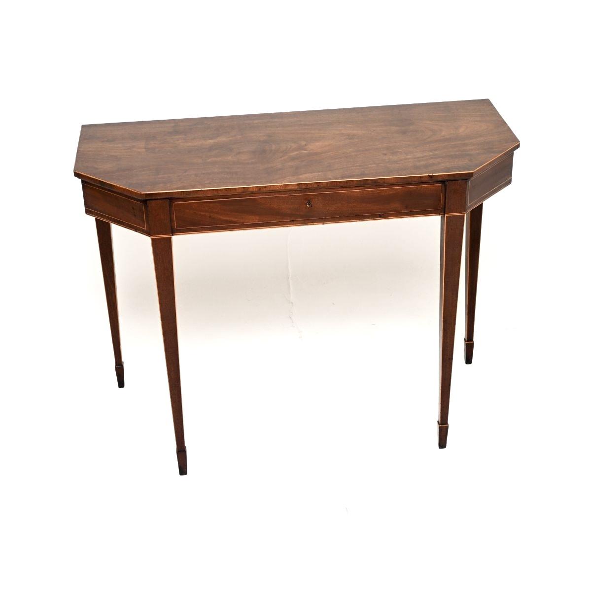 Antique Georgian Period Mahogany Console Table (1 of 10) Antique Georgian Period Mahogany Console Table (1 of 10)