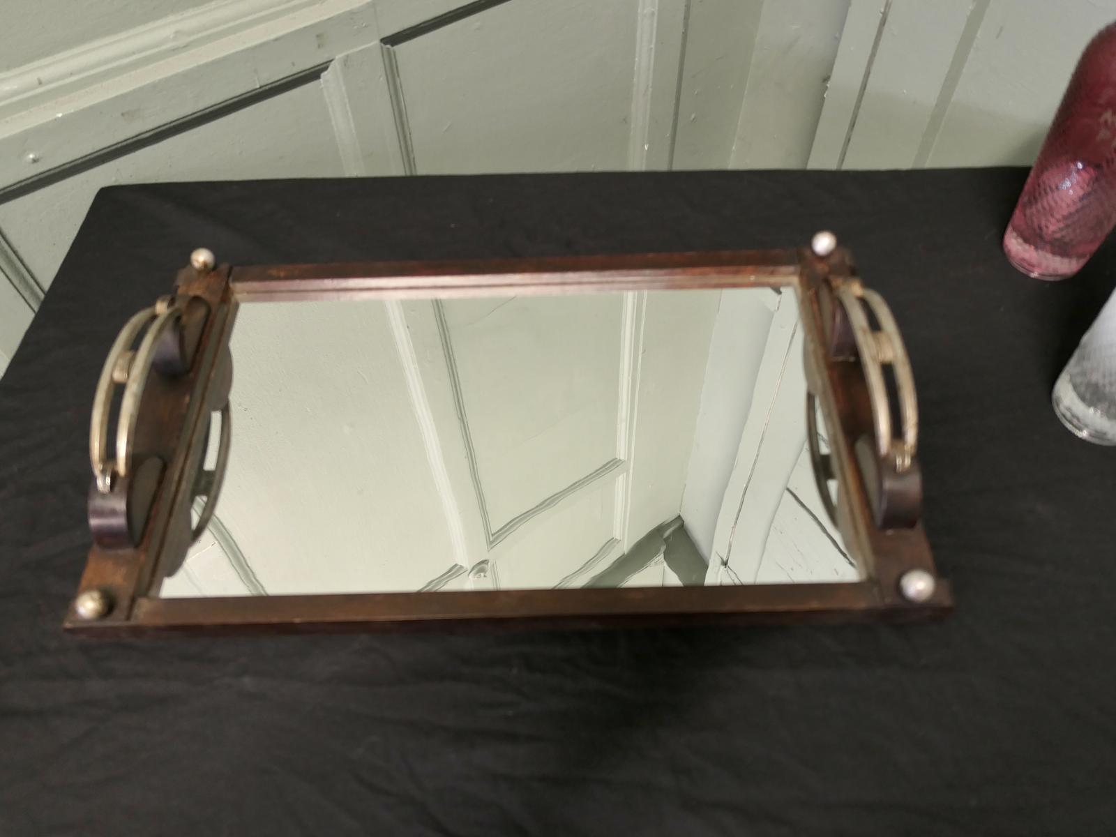Stylish Art Deco Sideboard Mirror Tray / Wine Tray (1 of 6) Stylish Art Deco Sideboard Mirror Tray / Wine Tray (1 of 6)