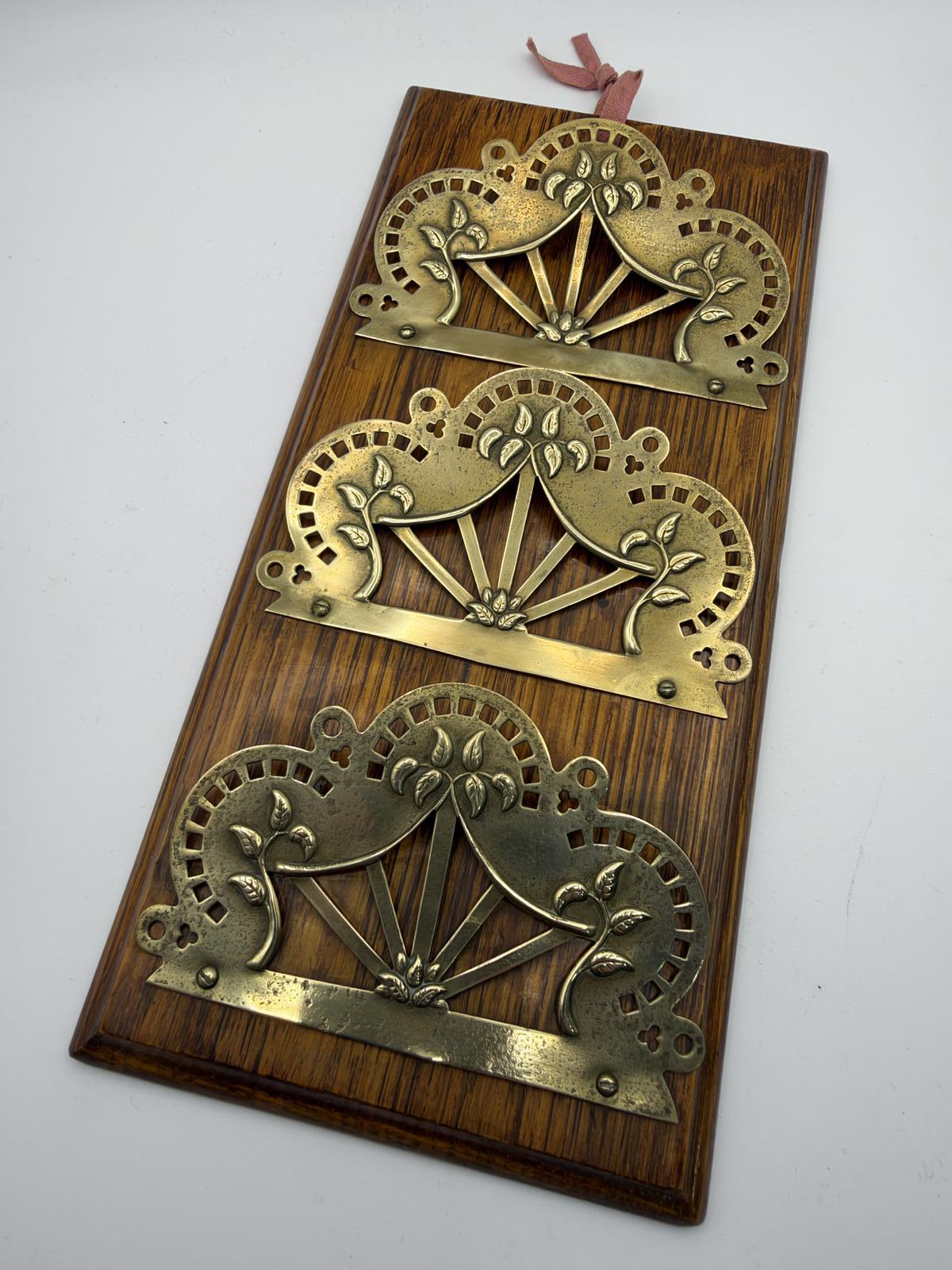 Brass & Oak Letter Rack (1 of 3) Brass & Oak Letter Rack (1 of 3)