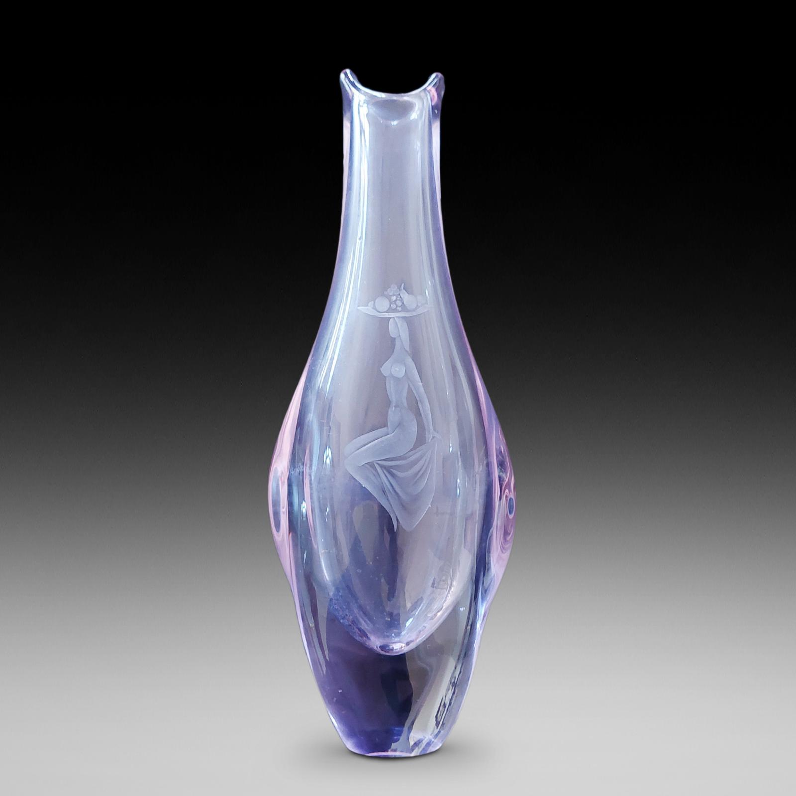 Czech Art Glass Vase - Miroslav Klinger (1922-99) (1 of 3)