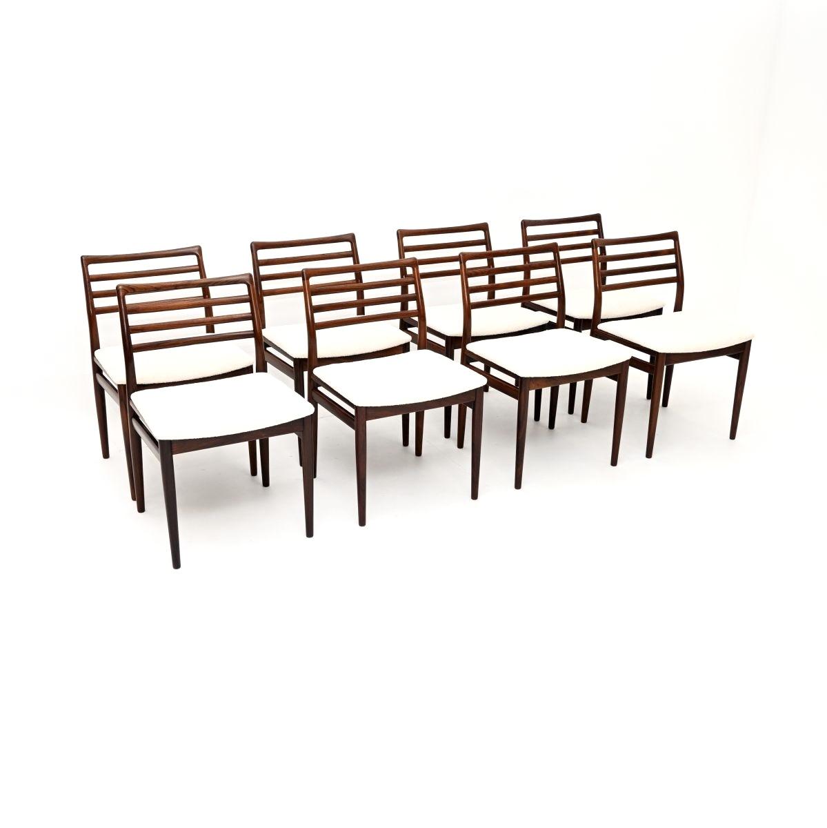 Set of Eight Danish Vintage Rosewood Dining Chairs by Erling Torvits (1 of 10) Set of Eight Danish Vintage Rosewood Dining Chairs by Erling Torvits (1 of 10)