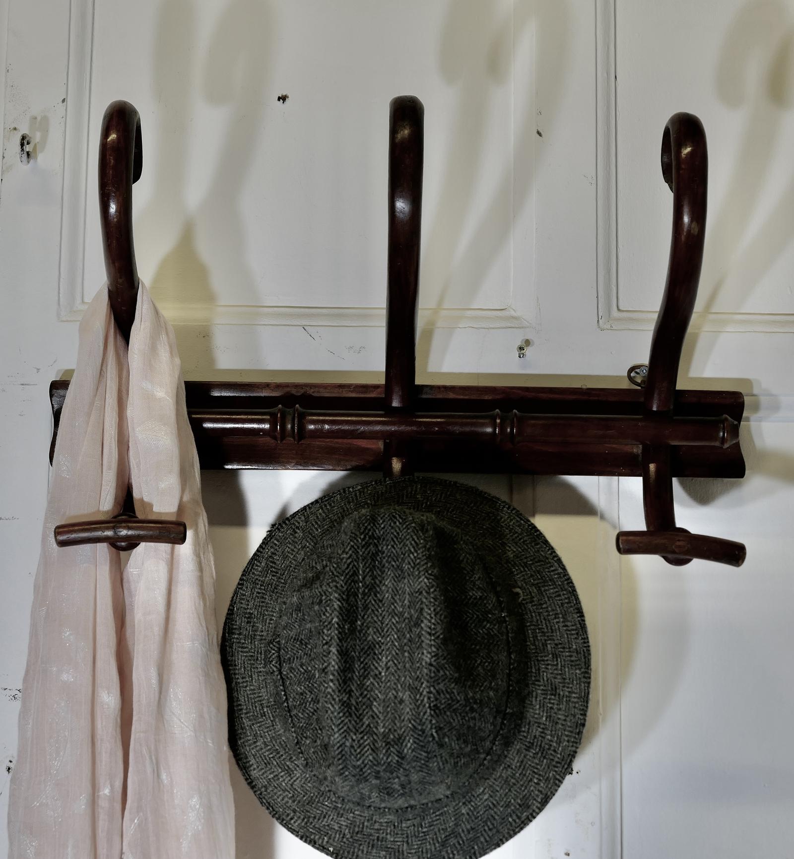 Row of 3 Bentwood Hat & Coat Hooks (1 of 6)