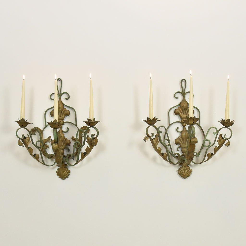 Vintage Fleur de Lis Candleholders (1 of 5)