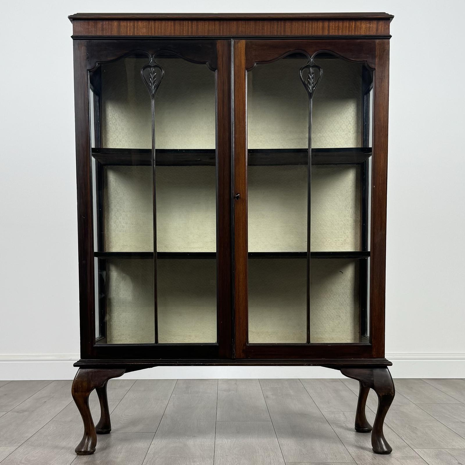 Antique 20th Century Glazed Display Cabinet In Mahogany (1 of 10) Antique 20th Century Glazed Display Cabinet In Mahogany (1 of 10)