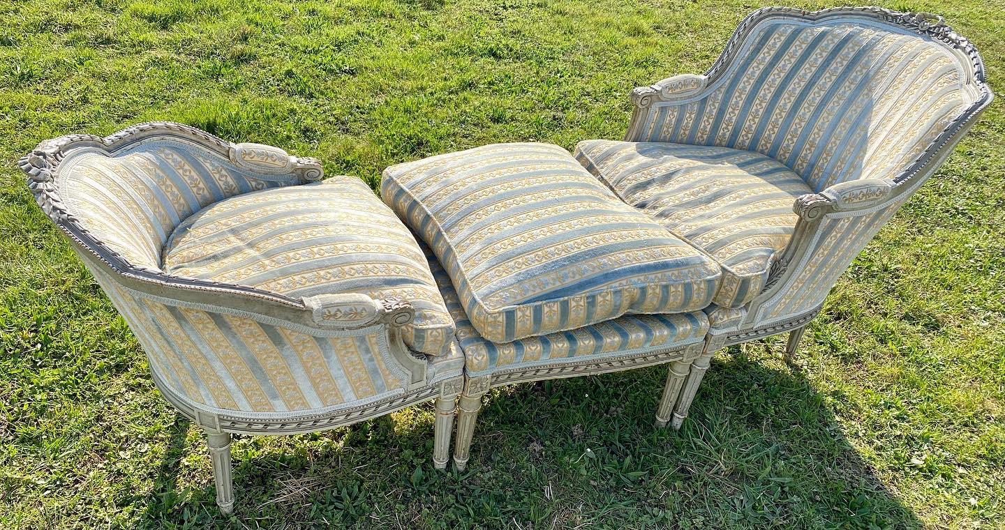 French Armchair & Stool / Duchesse Brisee (1 of 6) French Armchair & Stool / Duchesse Brisee (1 of 6)