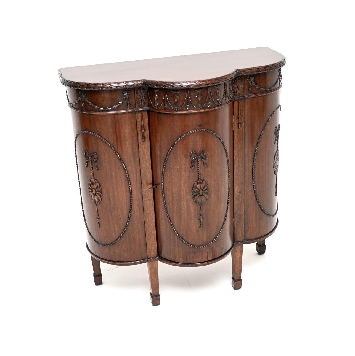 Antique Georgian Adam Style Mahogany Cabinet (1 of 10) Antique Georgian Adam Style Mahogany Cabinet (1 of 10)