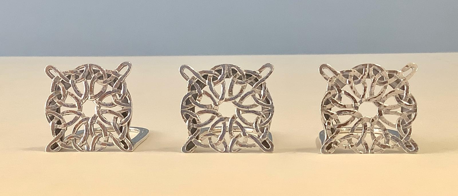 Set of Silver Menu Holders - Liberty (1 of 4)
