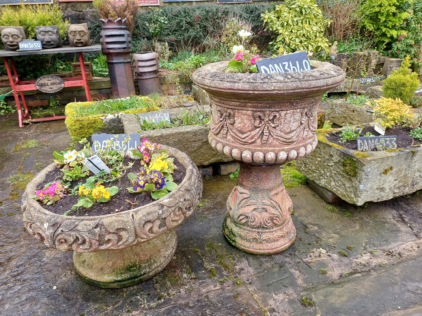 Pair of Victorian Highly Decorative Urns (1 of 1)