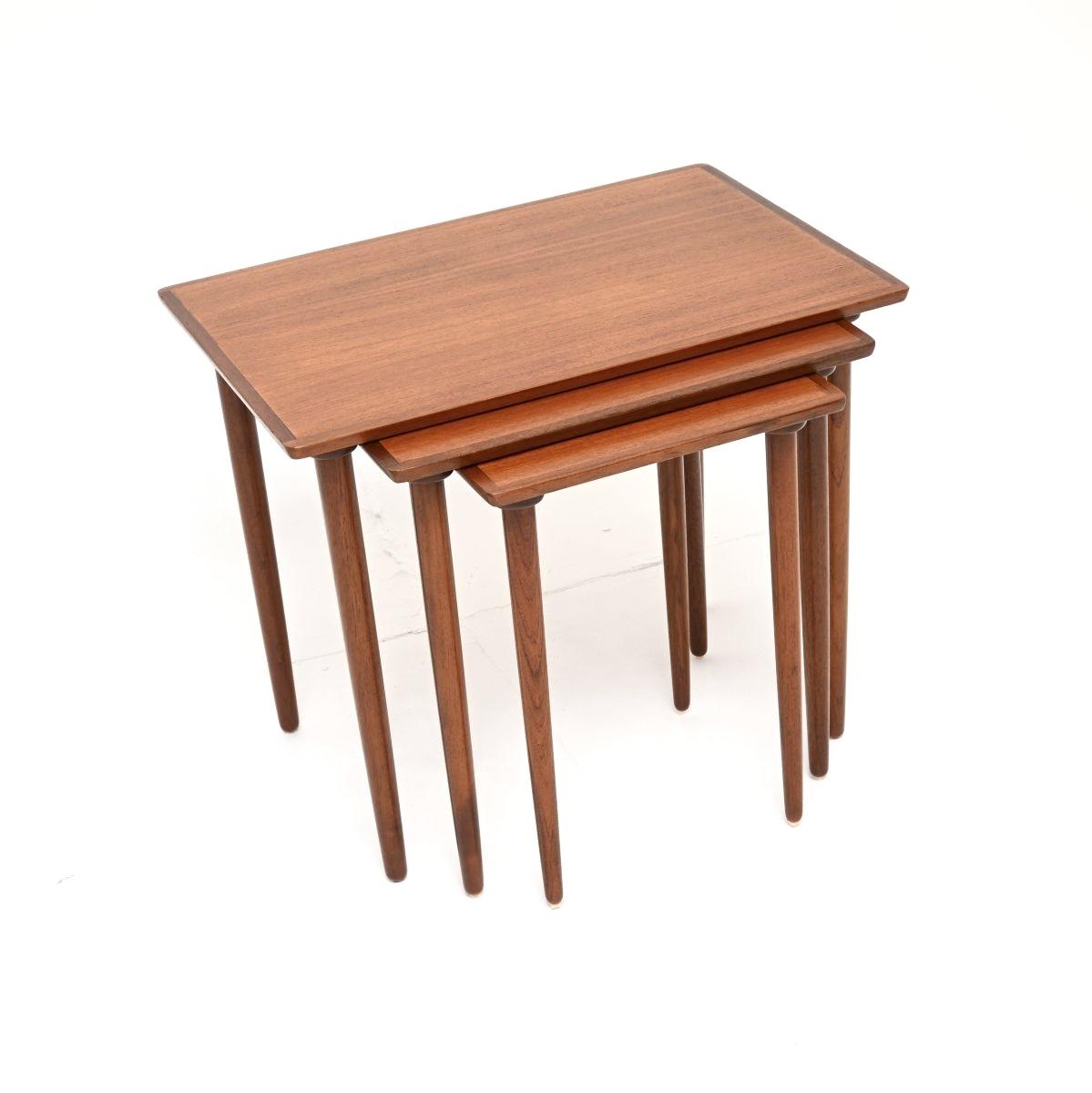 Danish Vintage Teak Nest of Three Tables (1 of 9) Danish Vintage Teak Nest of Three Tables (1 of 9)