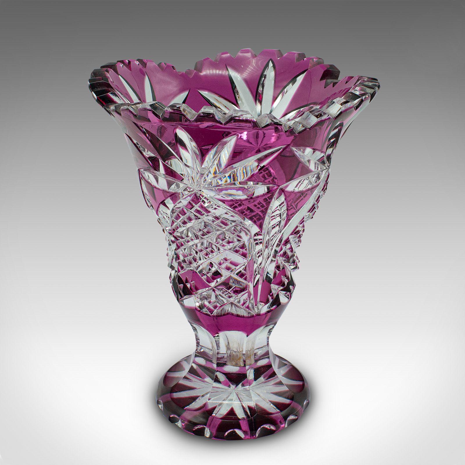 Antique Decorative Vase, English, Cut Glass, Flower Pot - Late Victorian c.1880 (1 of 12)