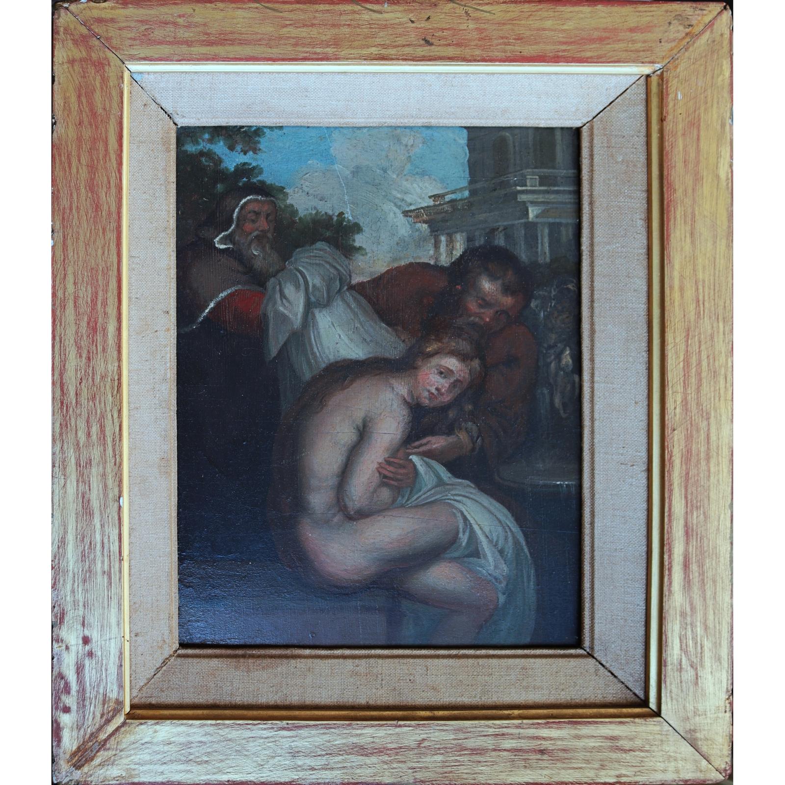 Continental School Oil on Board - 18th Century (1 of 9)