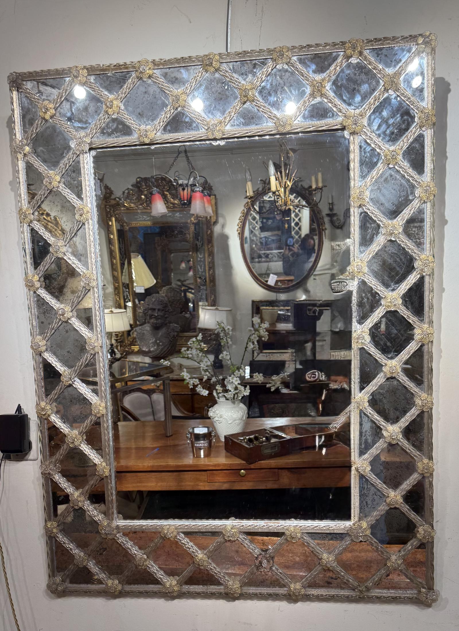 Large Murano Glass Mirror (1 of 5)