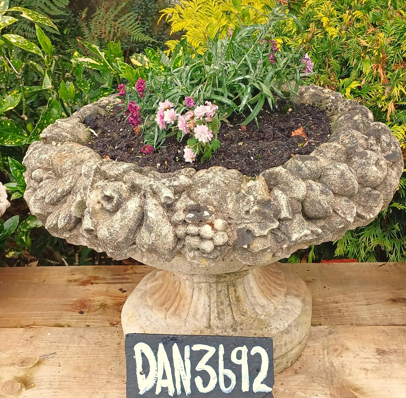 Antique Cast Stone Garden Urn (1 of 1)