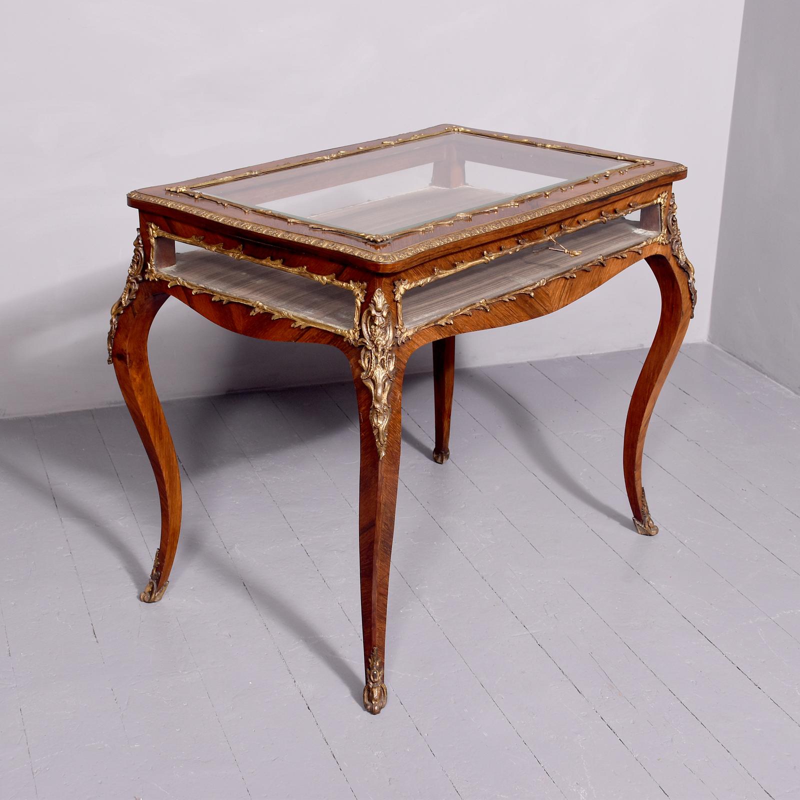 Exceptionally Large Victorian Ormolu Mounted Rosewood Bijouterie Table (1 of 8)