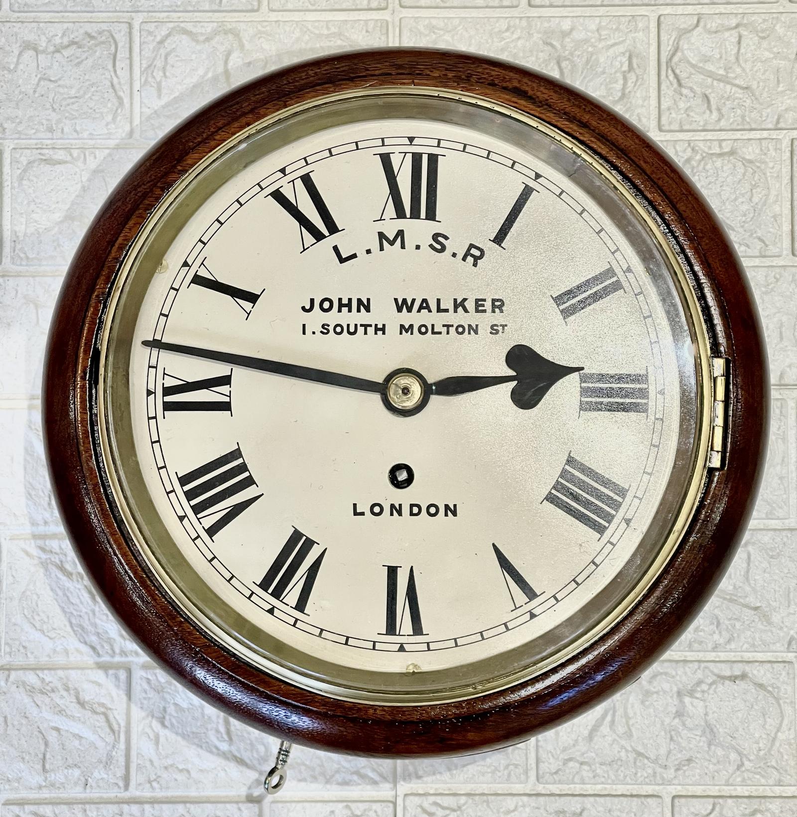 Small John Walker Railway Clock, Stunning (1 of 21)