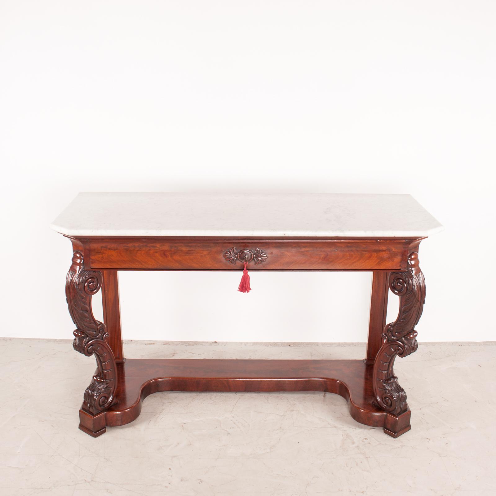 19th Century Large French Mahogany Console Table (1 of 19) 19th Century Large French Mahogany Console Table (1 of 19)