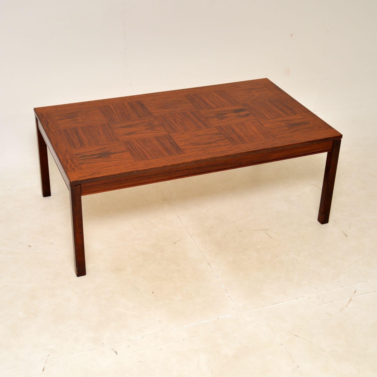 1970s Vintage Norwegian Rosewood Coffee Table (1 of 9)