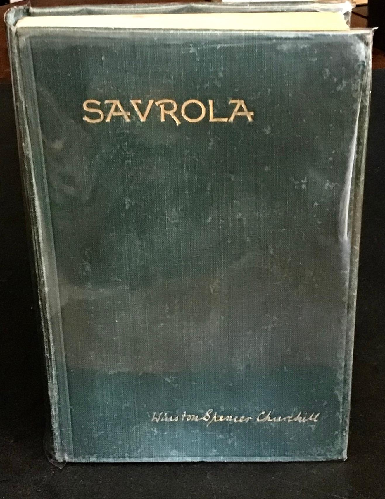1900 Savrola by Winston Spencer Churchill Rare Novel Original Cloth Binding (1 of 3)