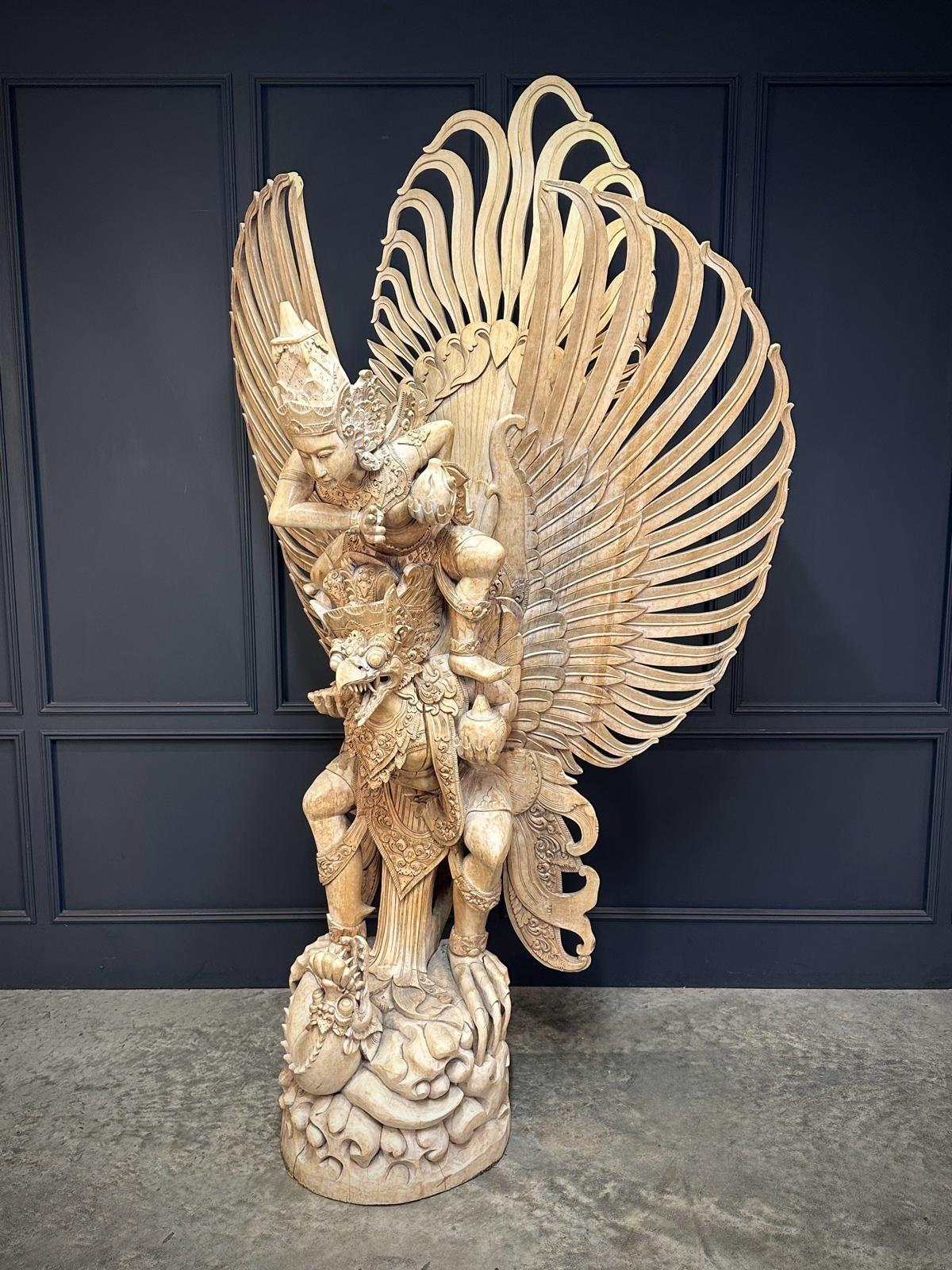 Large Indonesian Carved Garuda Sculpture (1 of 11) Large Indonesian Carved Garuda Sculpture (1 of 11)