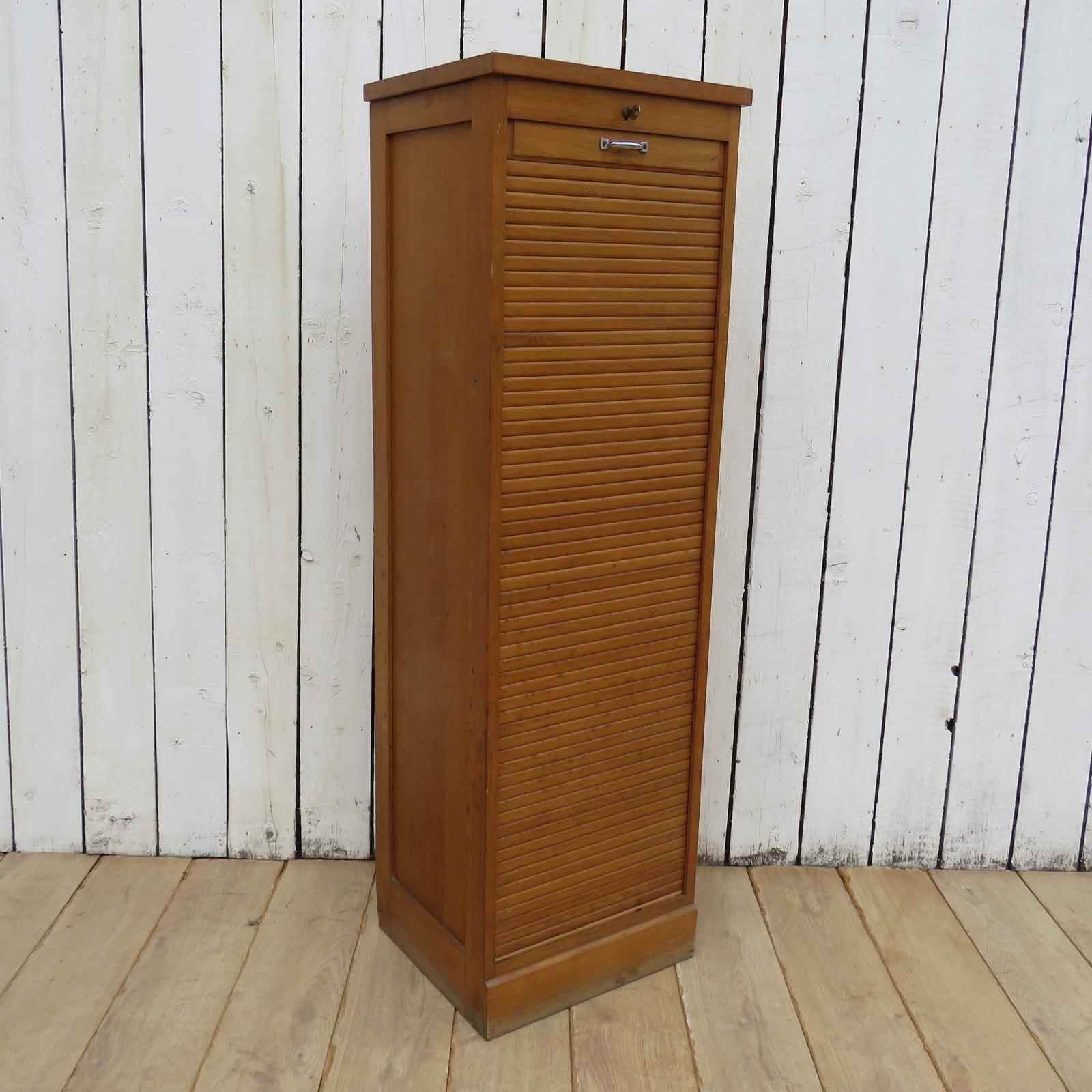Tambour Front Filing Cabinet (1 of 9)