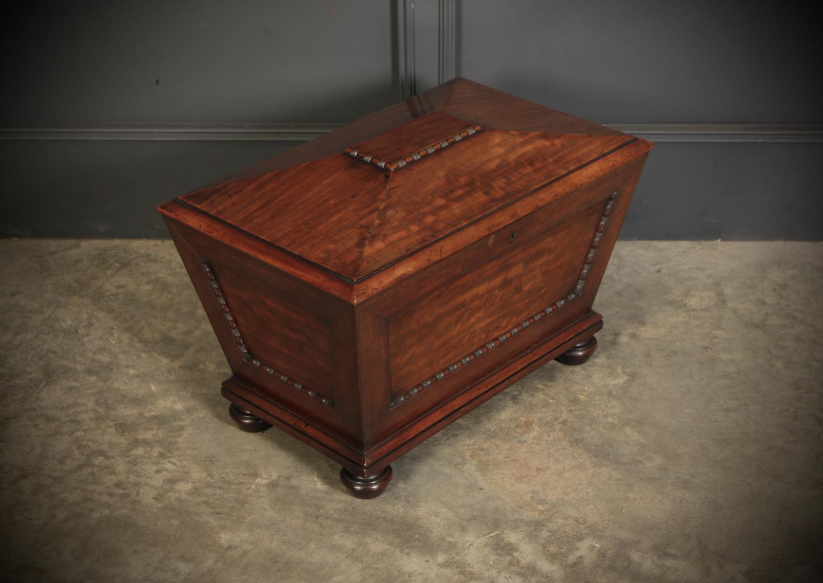 Regency Mahogany Sarcophagus Cellarette Box (1 of 13)