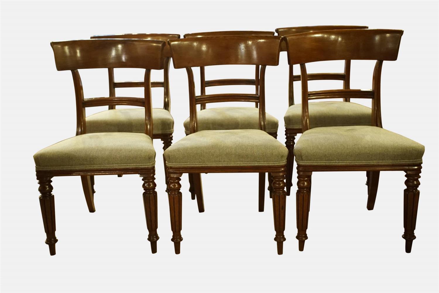 Set of 6 Mahogany Bar Back Chairs (1 of 1) Set of 6 Mahogany Bar Back Chairs (1 of 1)