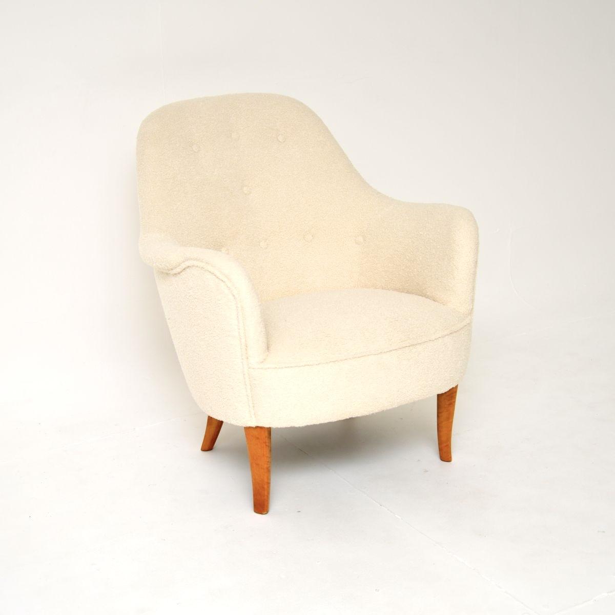 Vintage Swedish Cirkus Armchair by Carl Malmsten (1 of 9)