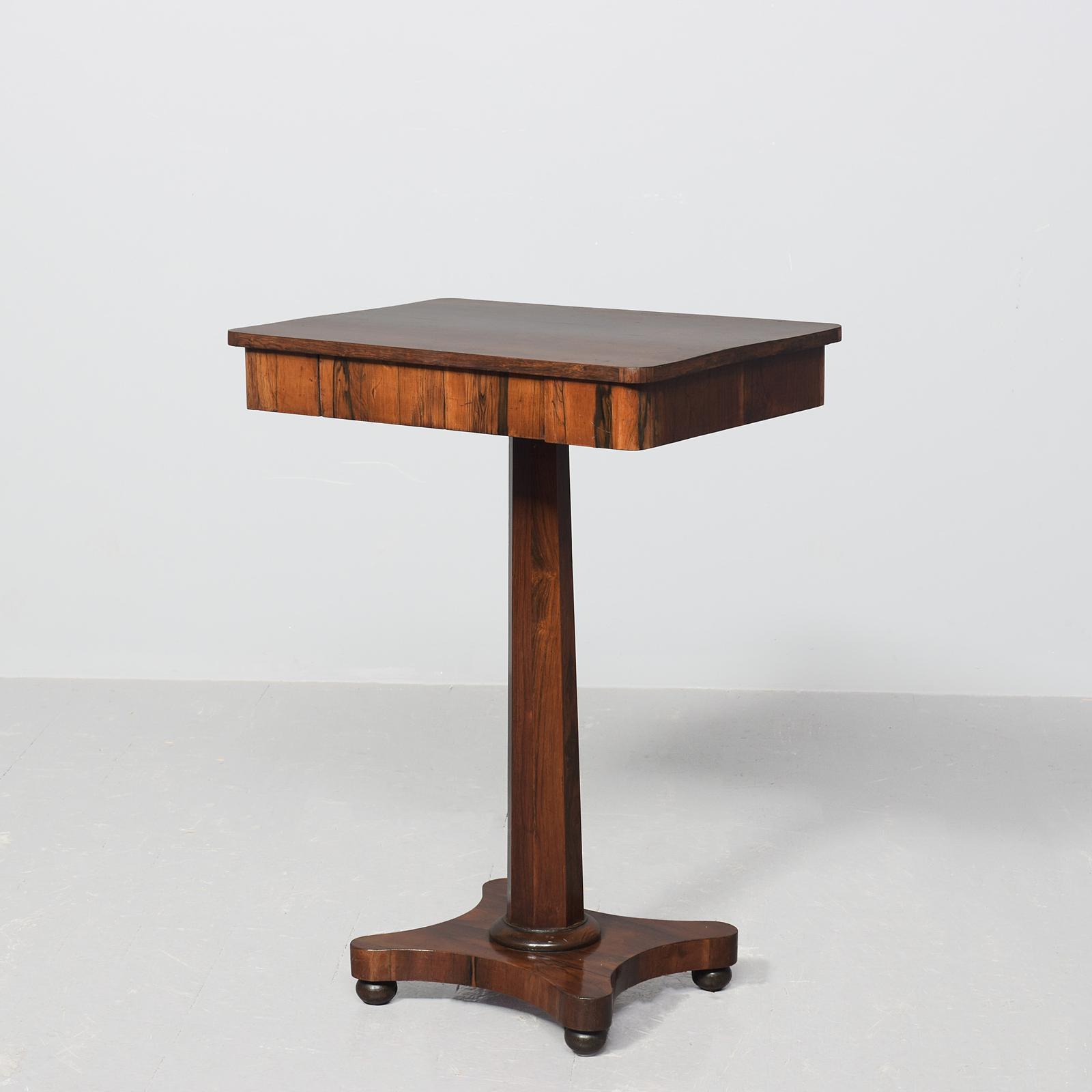 Regency Period Neat-sized, Rosewood Pedestal Occasional Table (1 of 7) Regency Period Neat-sized, Rosewood Pedestal Occasional Table (1 of 7)