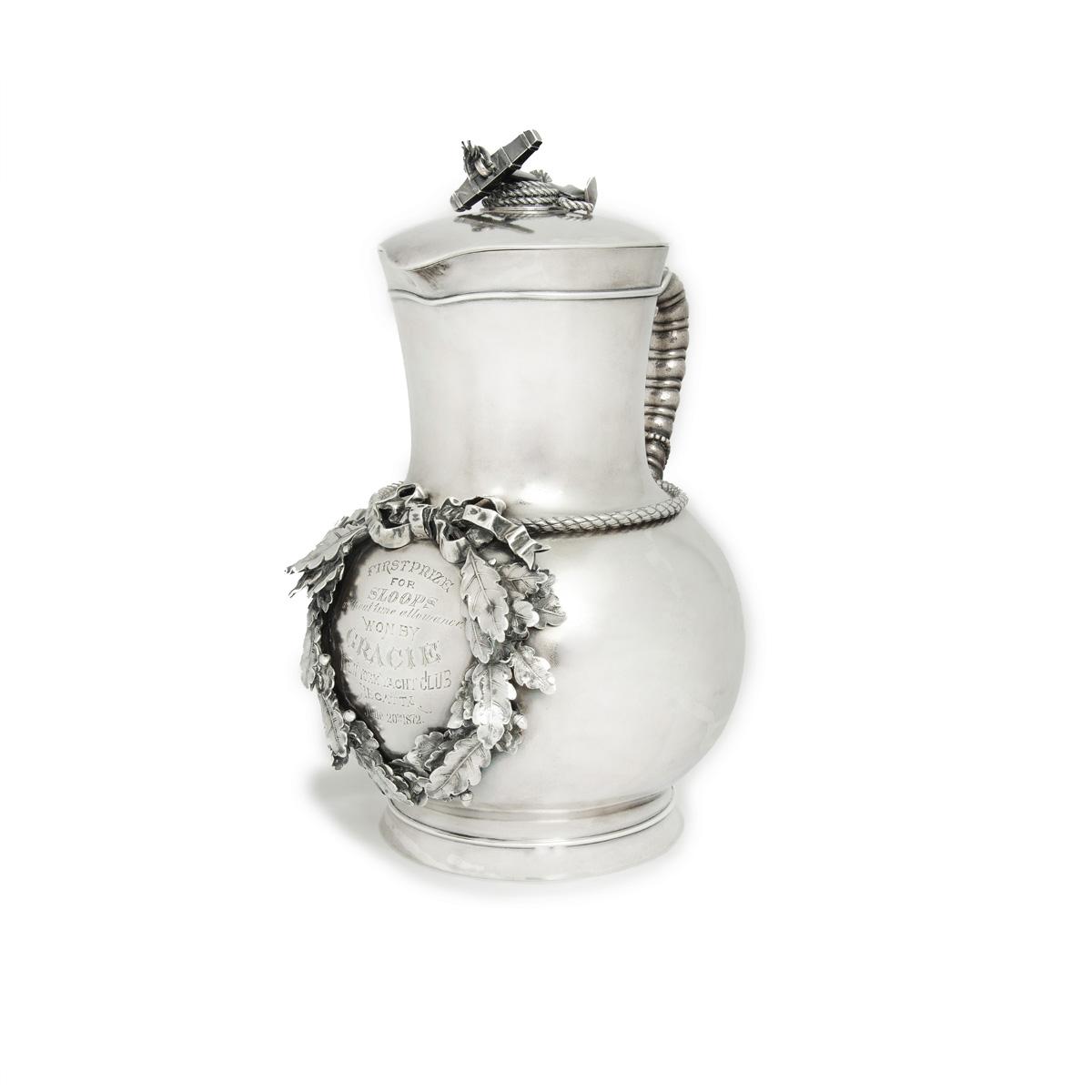 The New York Yacht Club Regatta Ewer by Tiffany Won by Sloop Gracie 1872 (1 of 8)