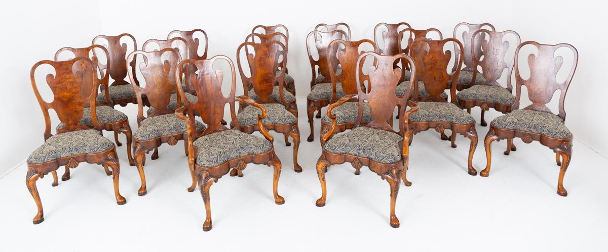 Impressive Set of 20 (18 + 2) Elm Queen Anne Style Dining Chairs (1 of 16) Impressive Set of 20 (18 + 2) Elm Queen Anne Style Dining Chairs (1 of 16)