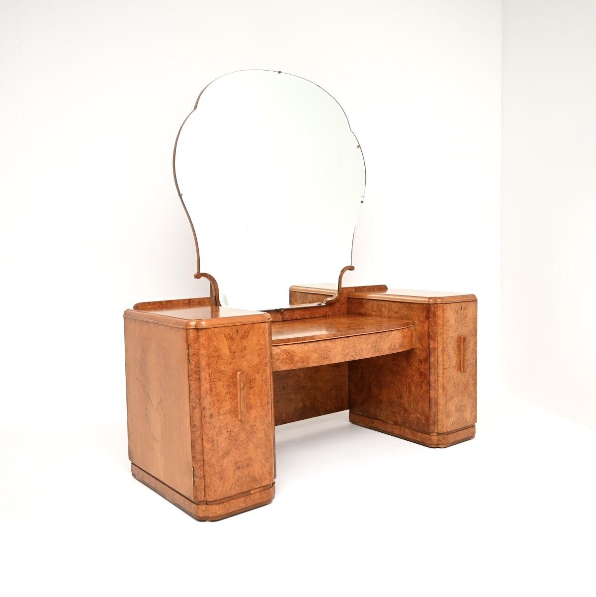 Art Deco Burr Walnut Dressing Table (1 of 9) Art Deco Burr Walnut Dressing Table (1 of 9)