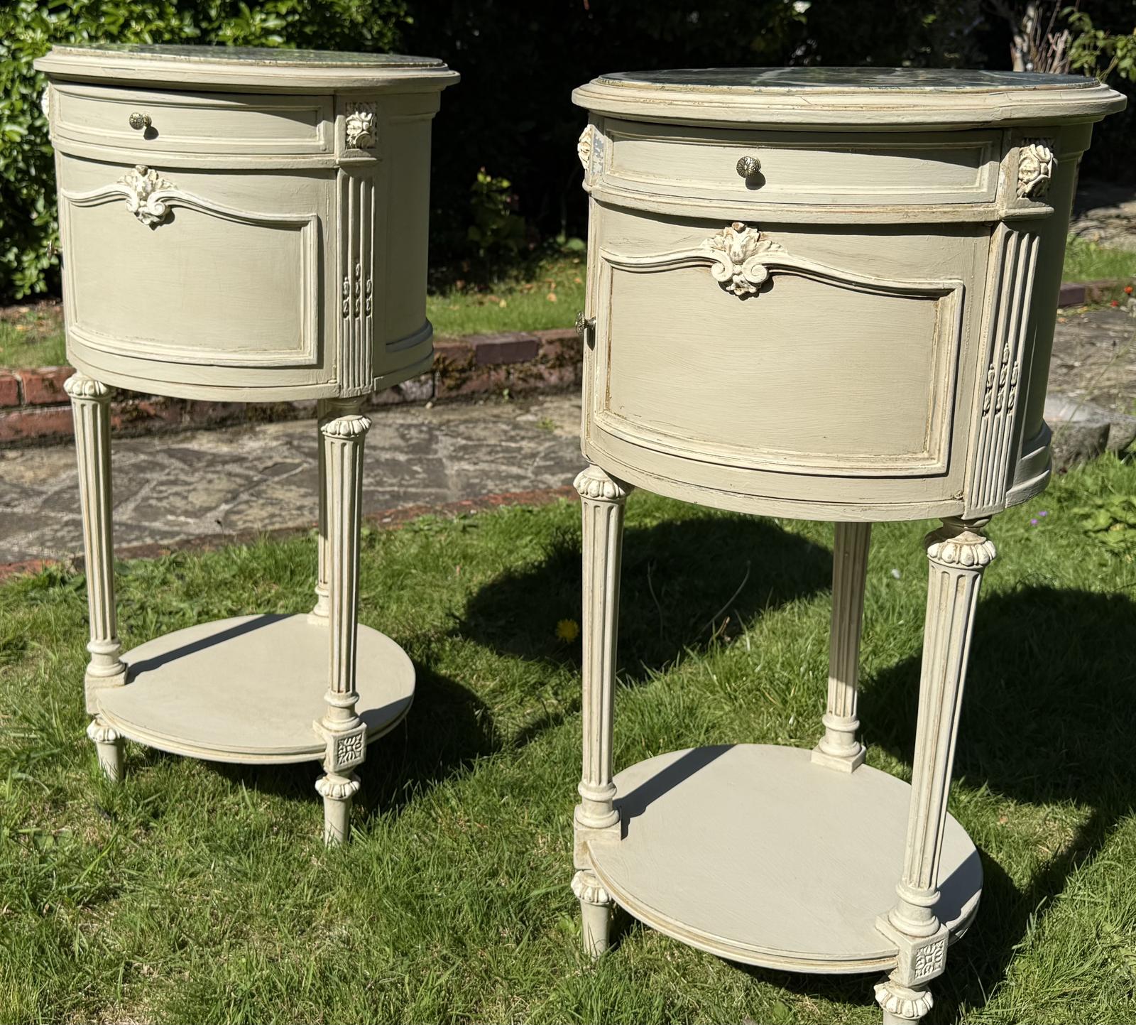 Pair of Painted Bedside Tables (1 of 4) Pair of Painted Bedside Tables (1 of 4)