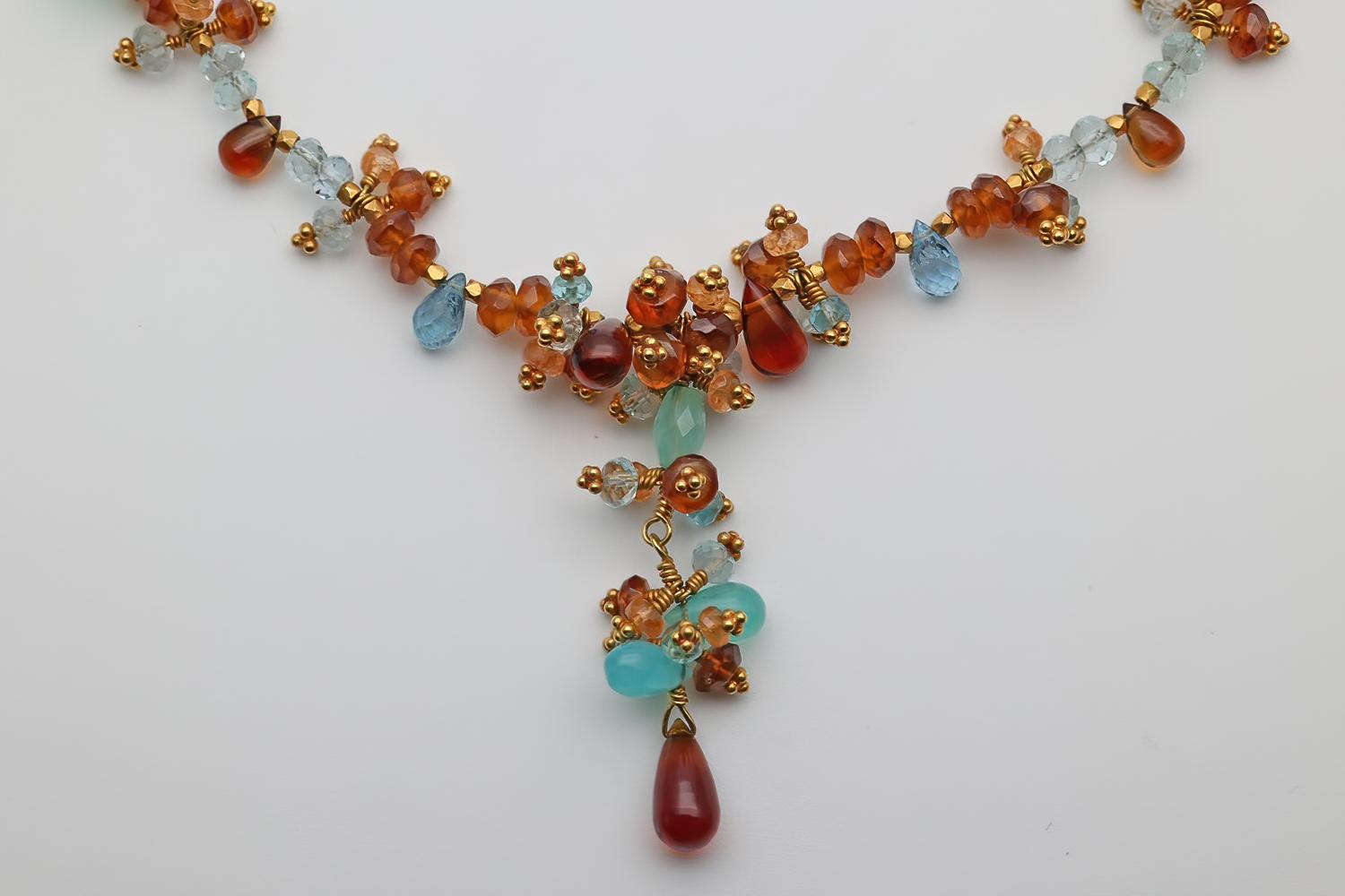 1970s 22ct Gold & Gem Set Necklace (1 of 4) 1970s 22ct Gold & Gem Set Necklace (1 of 4)