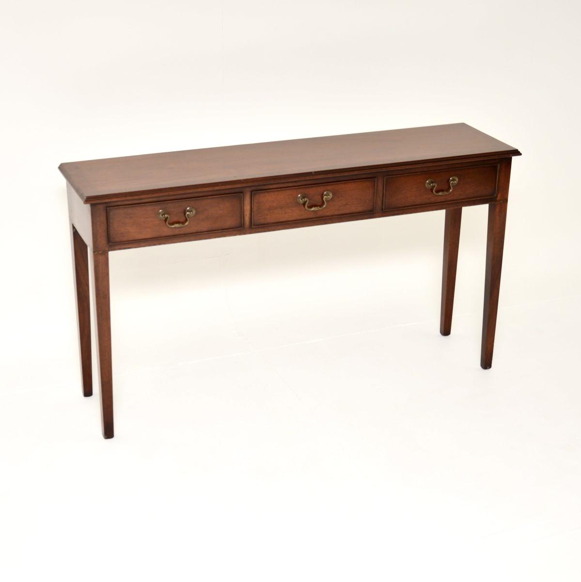 Inlaid Mahogany Console Table (1 of 10) Inlaid Mahogany Console Table (1 of 10)