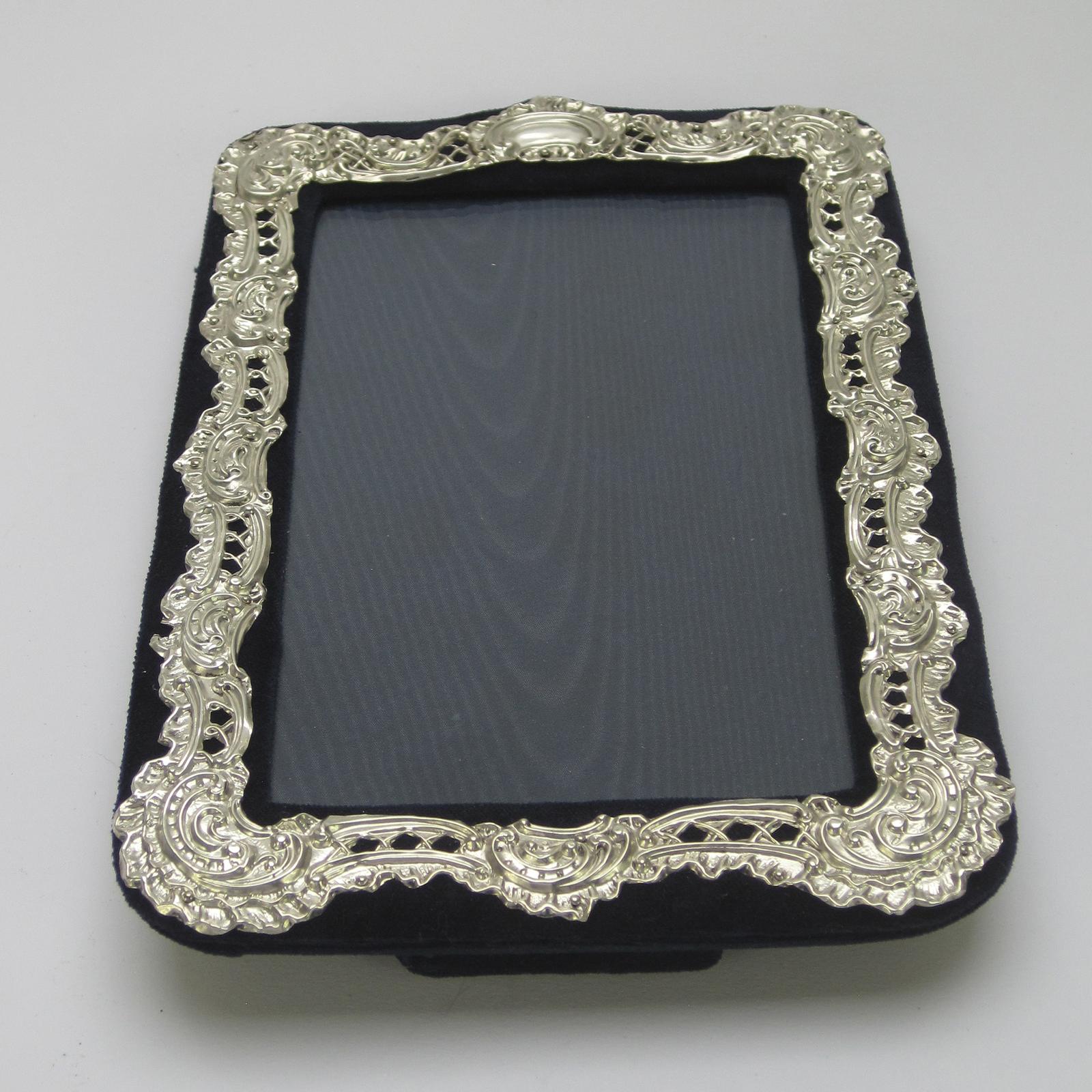 Decorative Late Victorian Rectangular Silver Photo Frame (1 of 6) Decorative Late Victorian Rectangular Silver Photo Frame (1 of 6)