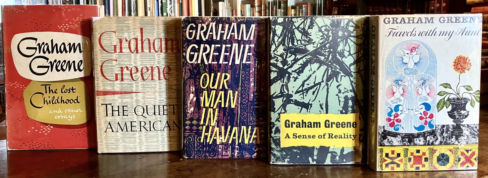 Graham Greene Collection of First Editions 5 X Volumes + Dust Jackets (1 of 3)