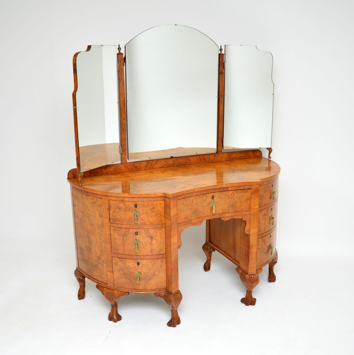 Antique Burr Walnut Dressing Table (1 of 12) Antique Burr Walnut Dressing Table (1 of 12)