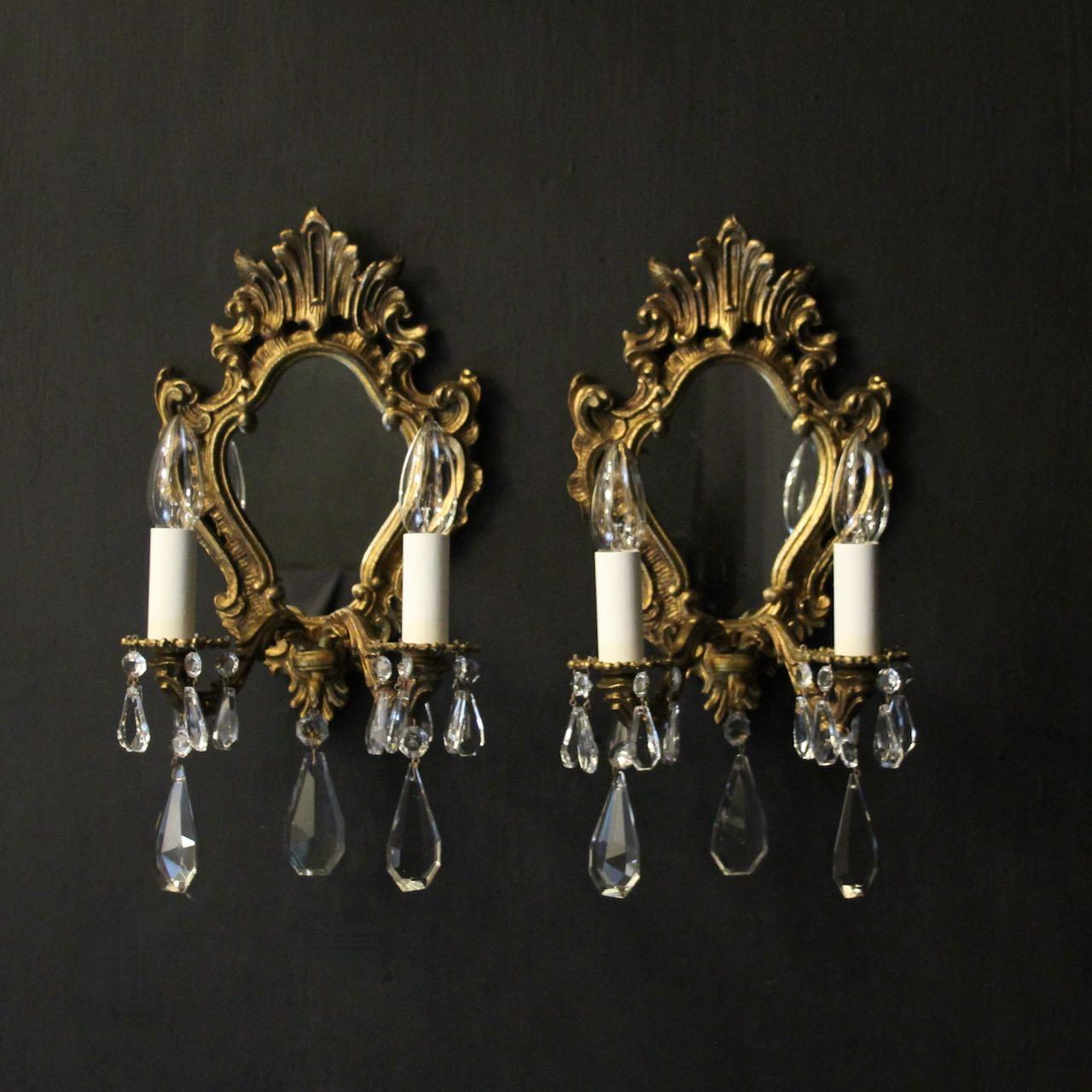 French Pair of Gilded Antique Girandoles (1 of 10)