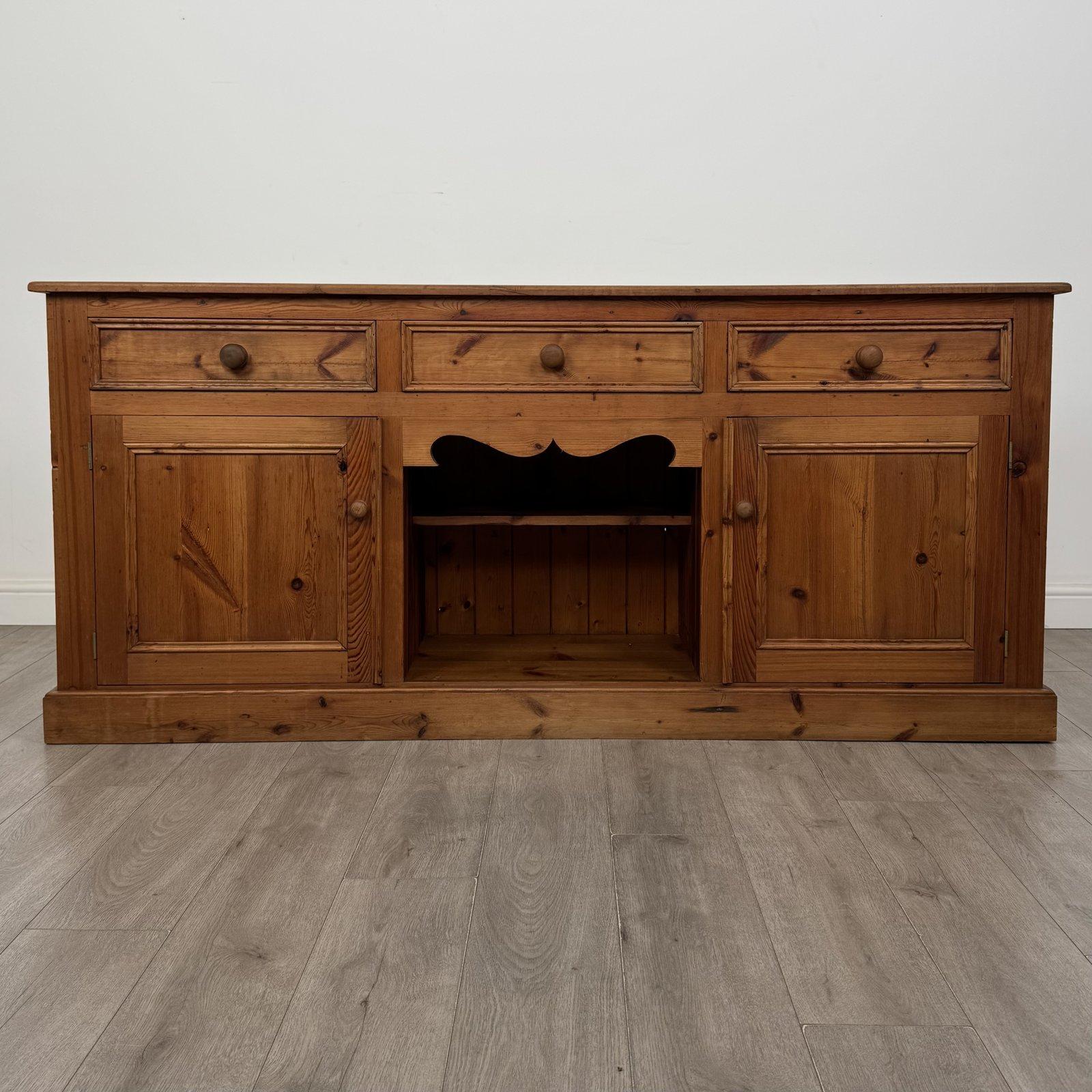 Vintage Large Pine Sideboard | Farmhouse Dresser Base with Drawers | AF-6723 (1 of 12) Vintage Large Pine Sideboard | Farmhouse Dresser Base with Drawers | AF-6723 (1 of 12)