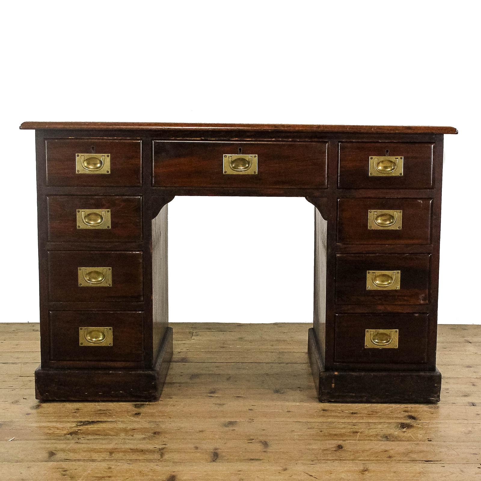Antique Edwardian Mahogany Pedestal Desk (1 of 8)
