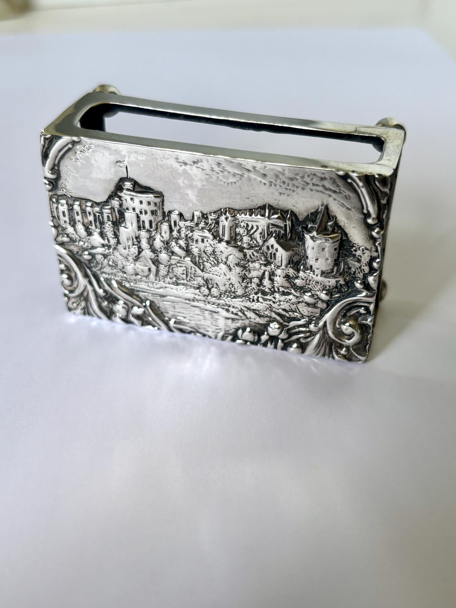 Edwardian Antique Silver Castle Top Matchbox Cover - Royal Windsor 1903 (1 of 18) Edwardian Antique Silver Castle Top Matchbox Cover - Royal Windsor 1903 (1 of 18)