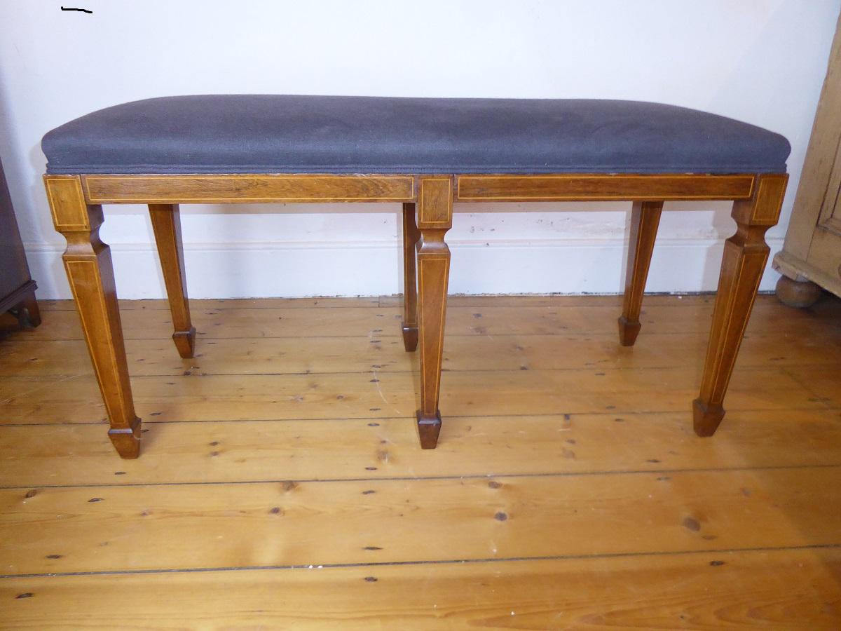 Scottish Rosewood Upholstered Stool (1 of 8) Scottish Rosewood Upholstered Stool (1 of 8)