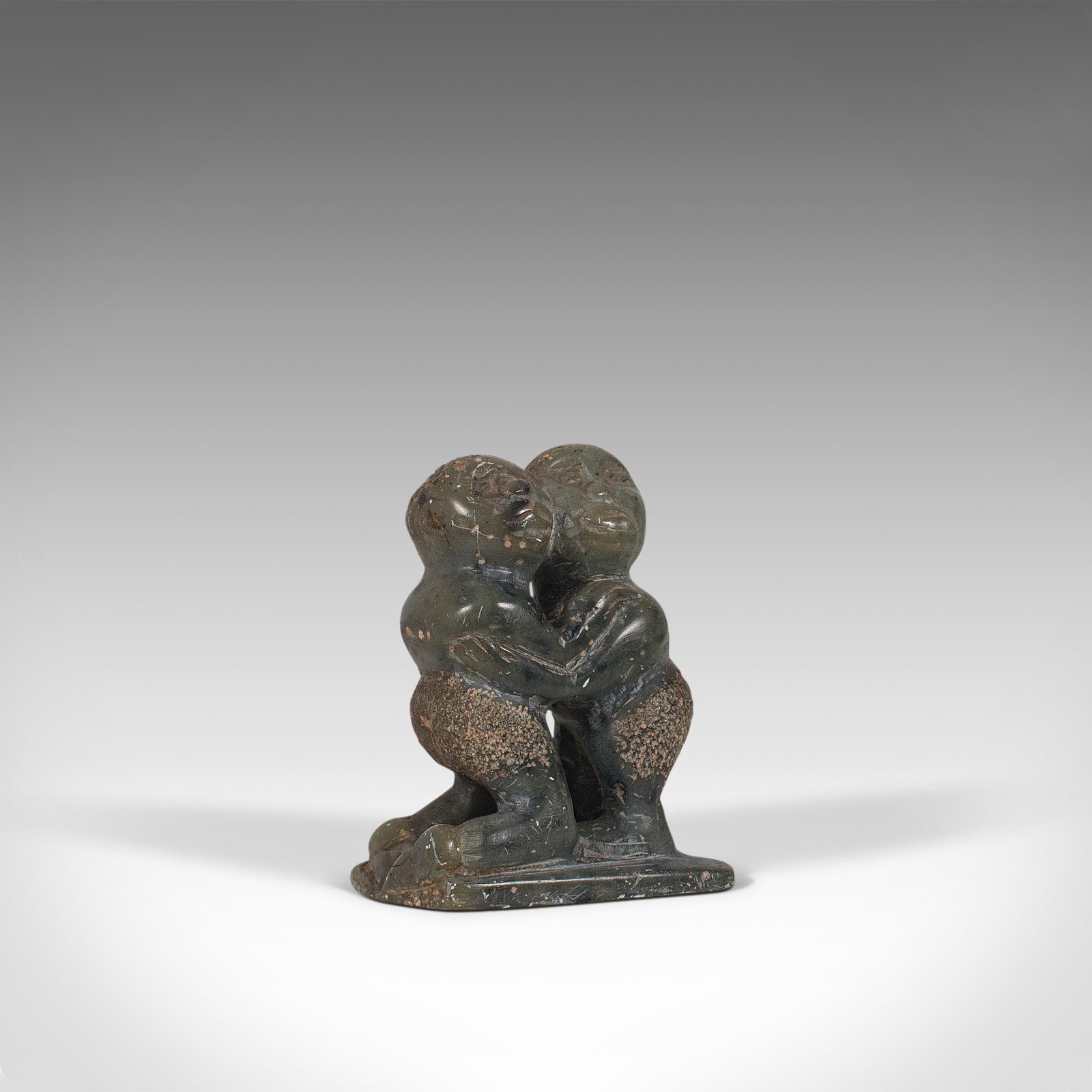 Small Antique Tribal Figure, Polynesian, Decorative, Soapstone, Statue, C.1900 (1 of 10)