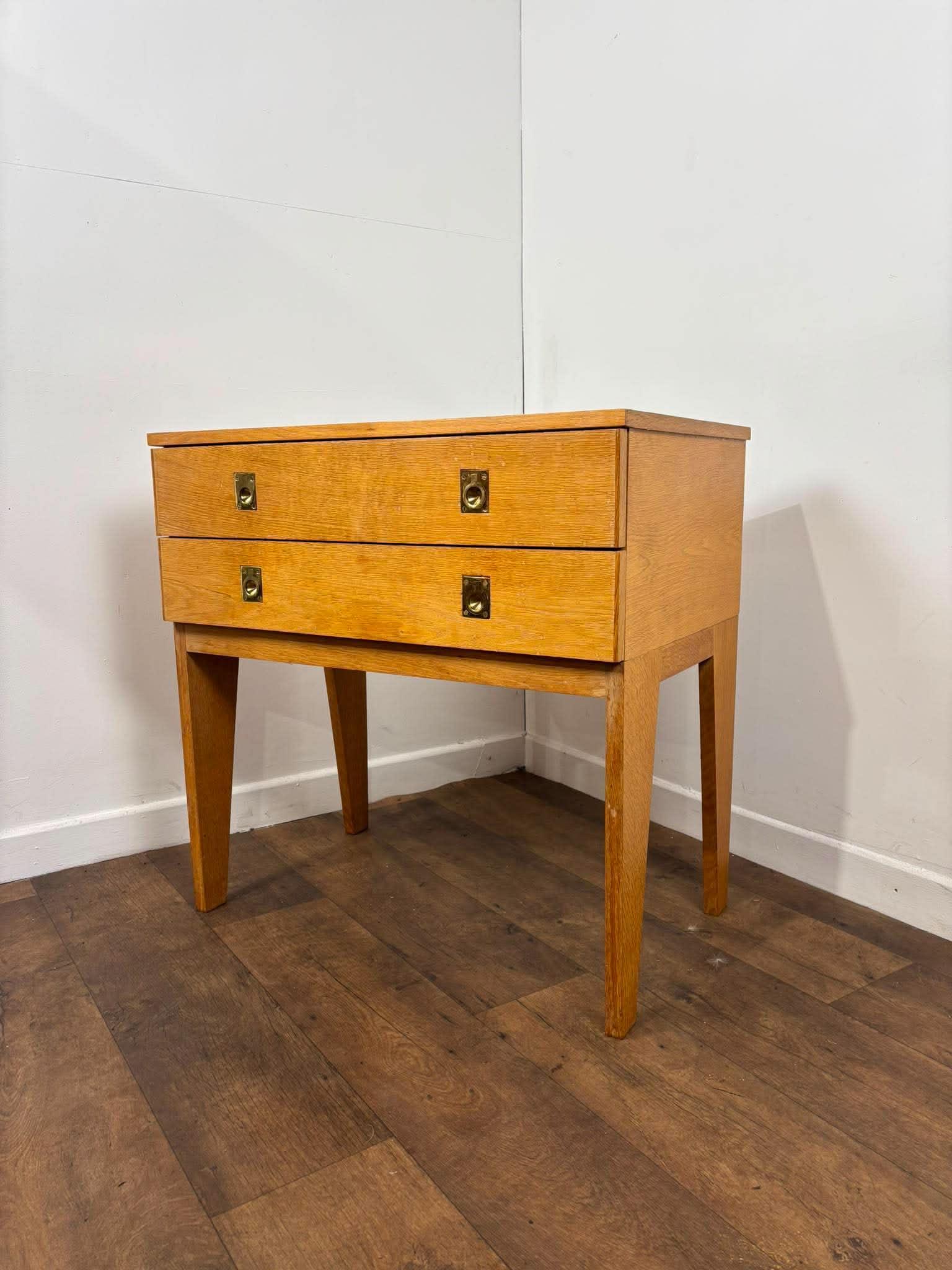 Vintage Golden Oak Two Drawer Chest (1 of 12) Vintage Golden Oak Two Drawer Chest (1 of 12)