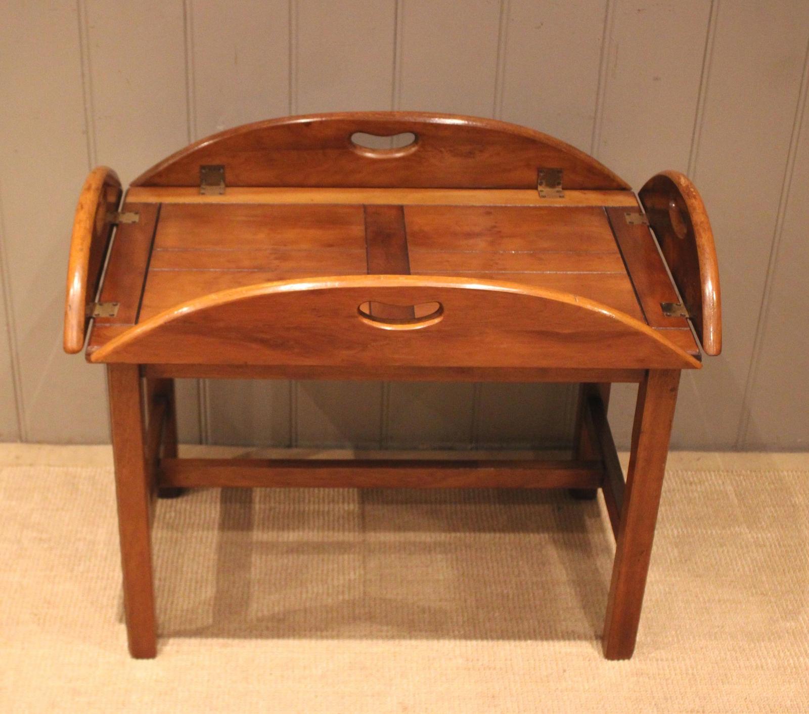Yew Wood Tray on Stand (1 of 11)