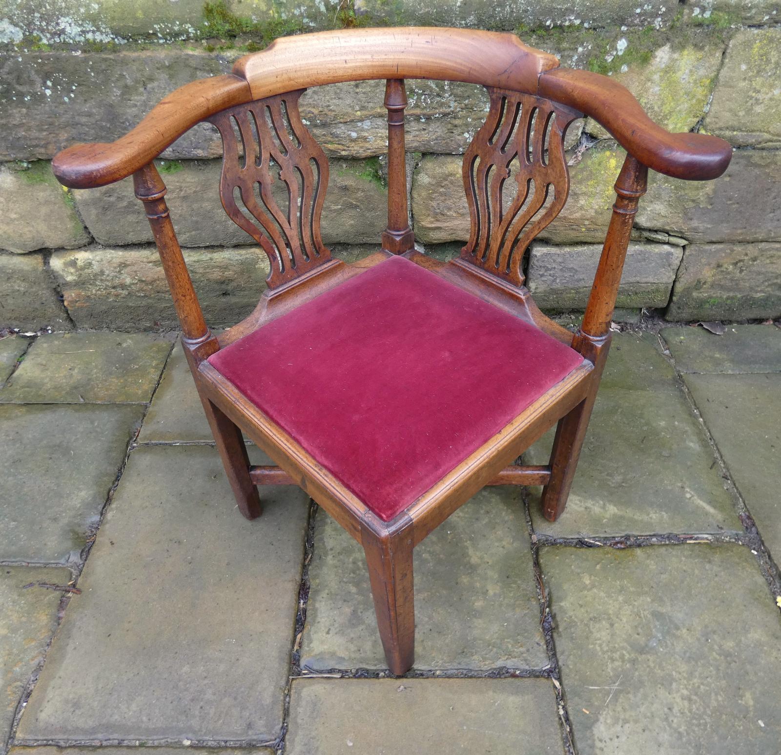 Georgian Mahogany Corner Chair (1 of 6)