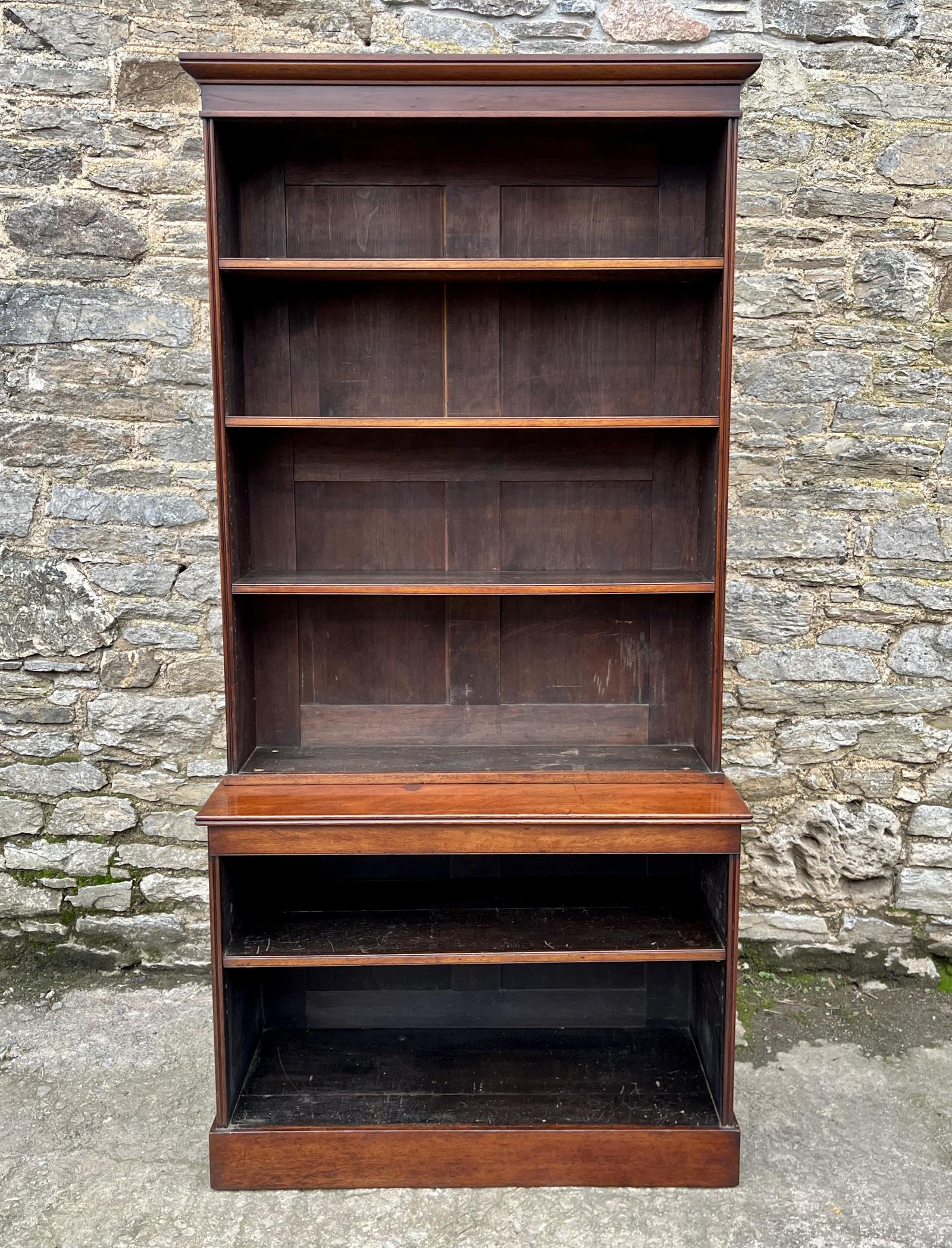 Large Victorian Mahogany Open Bookcase (1 of 14) Large Victorian Mahogany Open Bookcase (1 of 14)