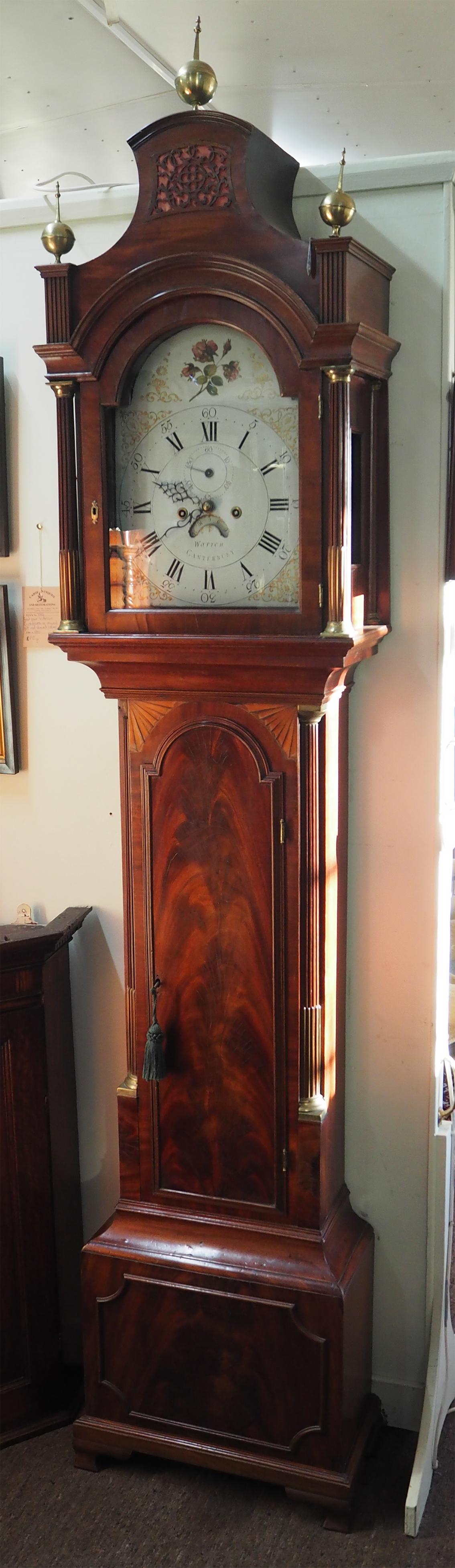 George III 8 Day Mahogany Longcase Clock (1 of 10)